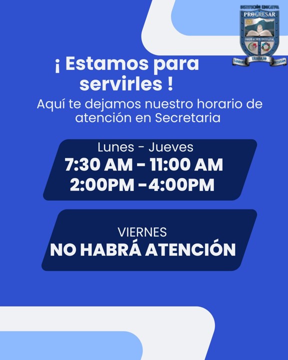 Horarios Secretaría